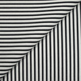 Coton chemise rayé noir et blanc