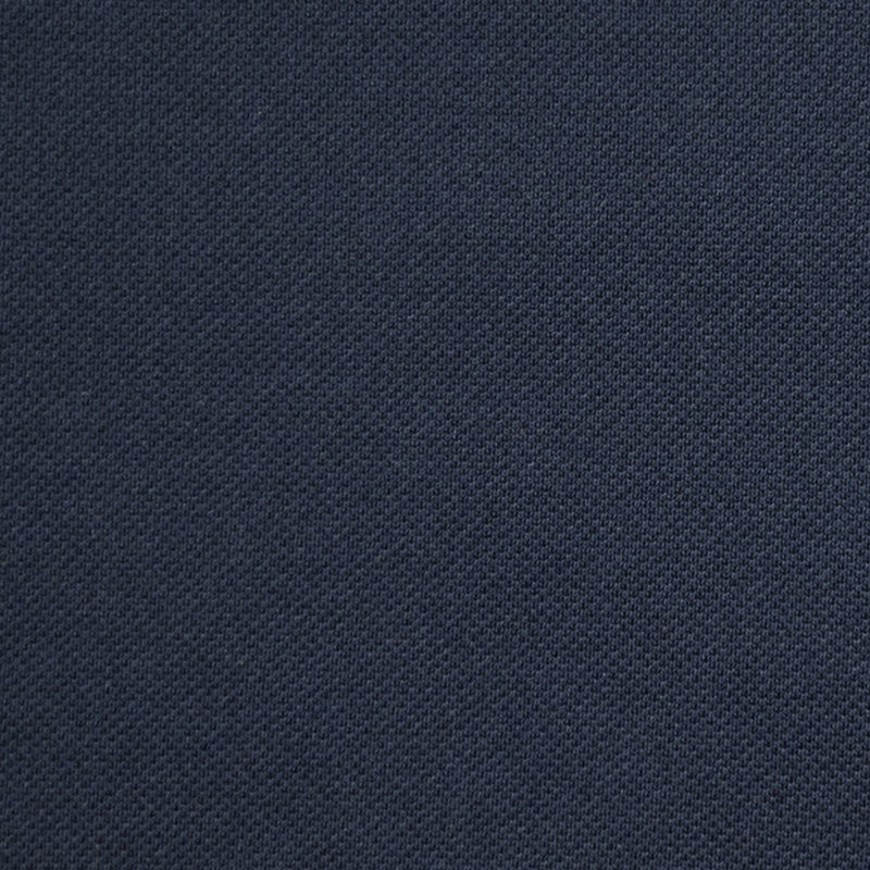 Dark blue fine polyester polo shirt