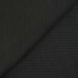 Jersey côtelé 7mm polyester noir
