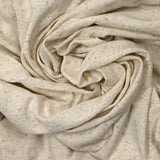Jersey de coton moucheté beige