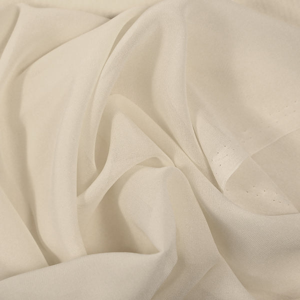 Mousseline de soie blanc cassé