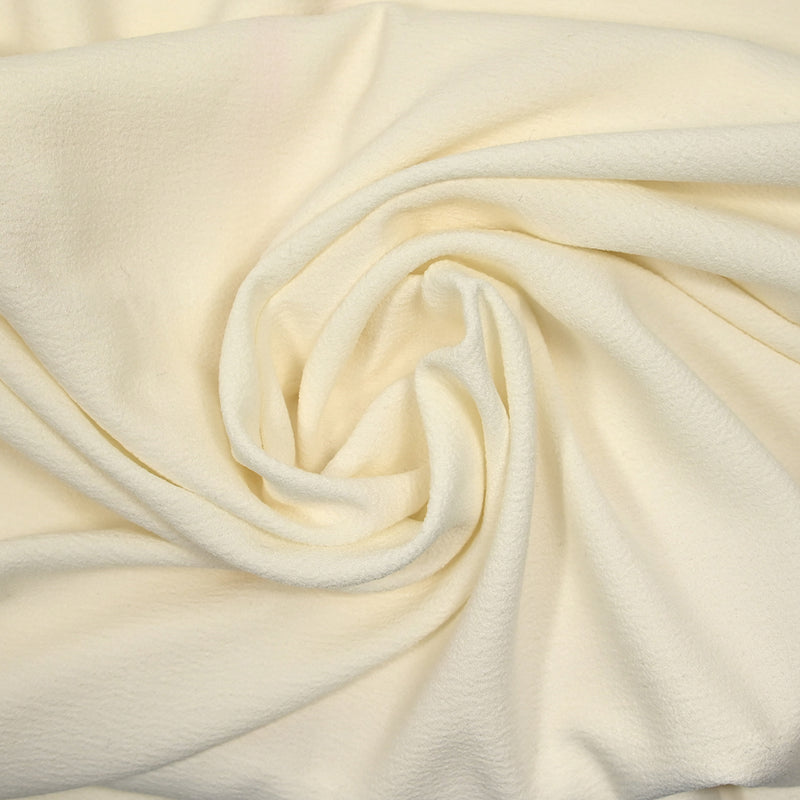 Crepe de poliéster blanco roto