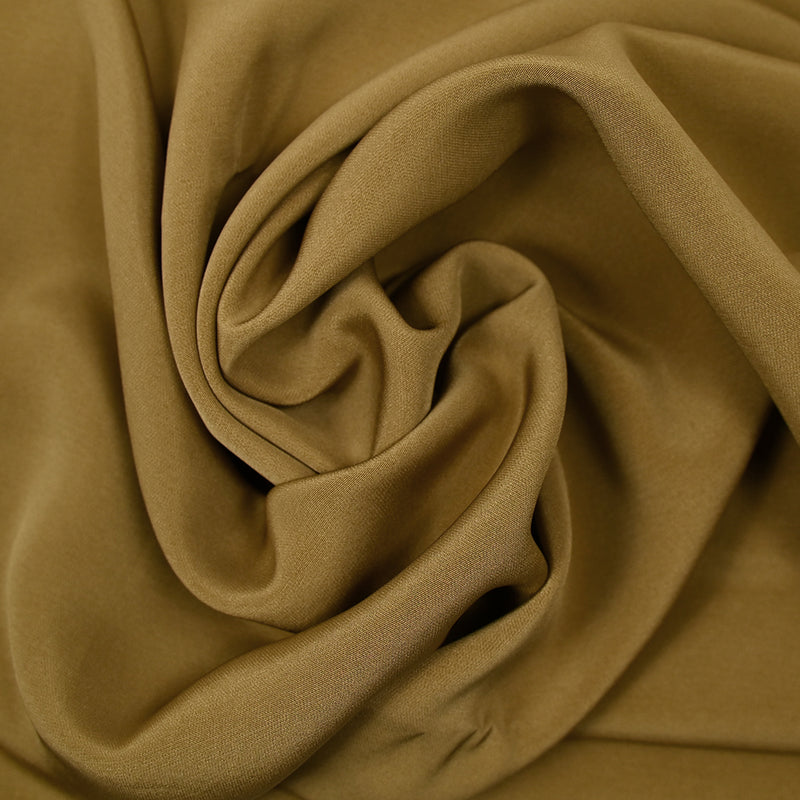 Crêpe satin de polyviscose mordoré