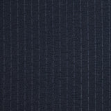 Jersey de coton imprimé rayures effet tailleur bleu nuit