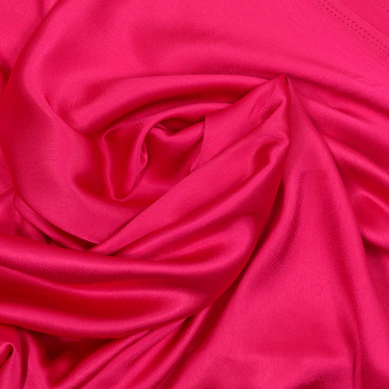 Satin polyester silky fuchsia