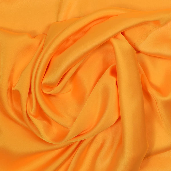 Satin polyester silky bouton d'or