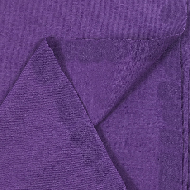 Jersey de algodón orgánico púrpura