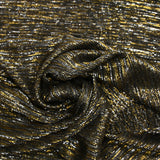 Maille fine Lurex argenté et doré fond noir