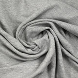Molleton de coton french terry doux gris chiné