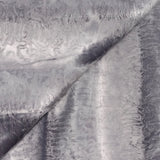 Velours de coton ras aspect astrakan gris argenté