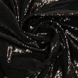 Mousseline à sequins en polyester chocolat