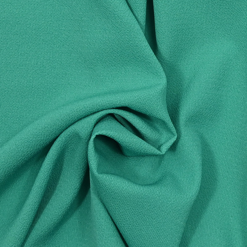 Crêpe de polyester turquoise
