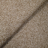 Laine mélangée chevron beige et blanc