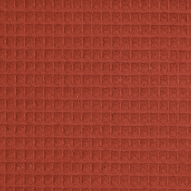 Cotton 100% rust honeycomb