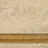 Rococo pink lamé brocade with blush background
