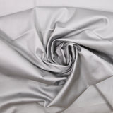 Satin de coton élasthanne gris