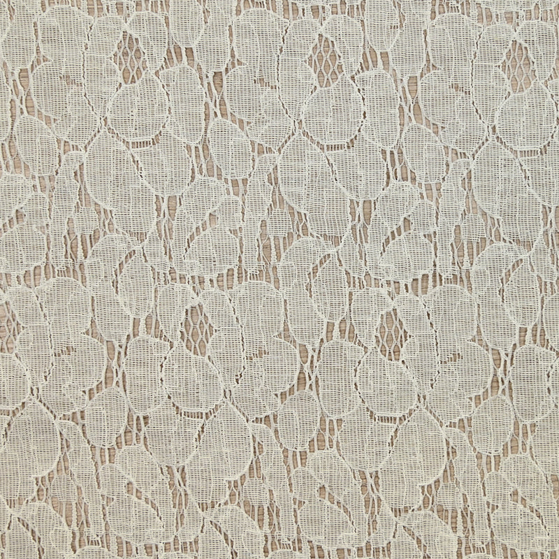 Festoned White Broady Polyester Lace broken