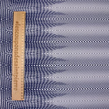 Jersey polyester optique marine et blanc