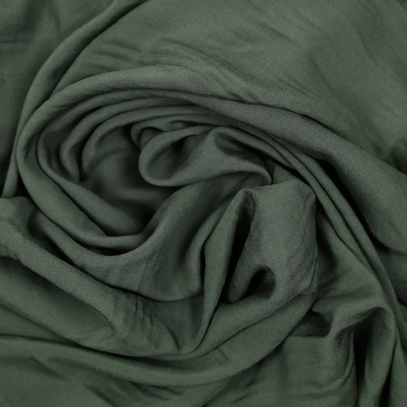 Voile de viscose vert de chasse