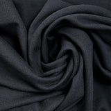 Molleton de coton élasthanne doux bleu nuit intense