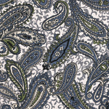 Blue Cachemire Printed Cotton Popeline