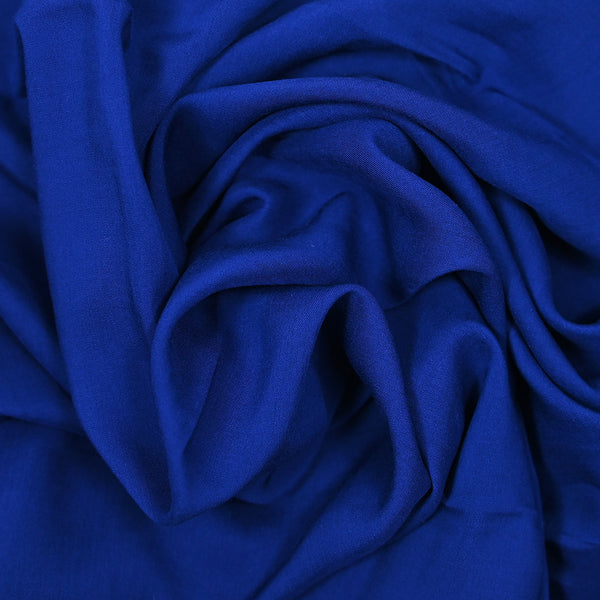 Voile de viscose bleu roi