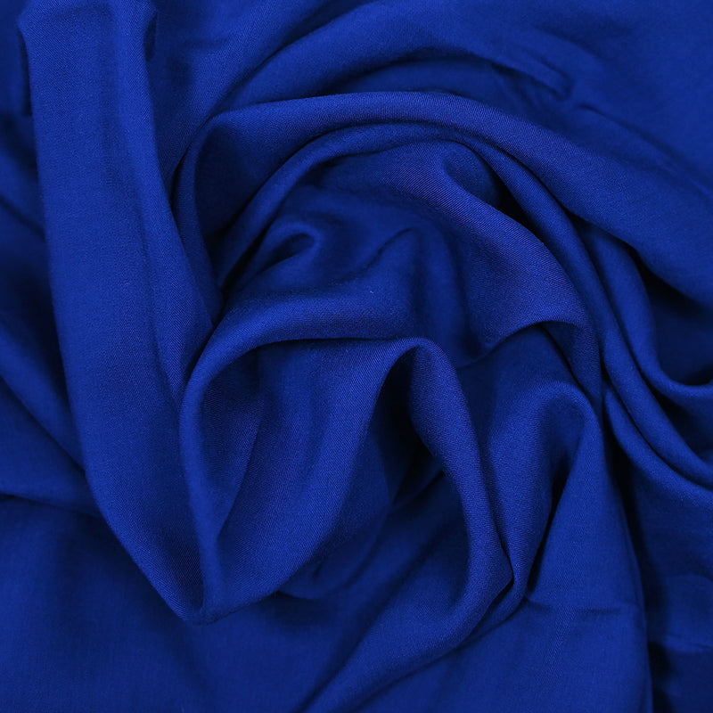 Voile de viscose bleu roi