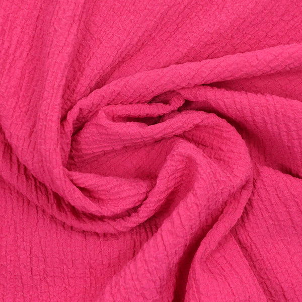 Crêpe Lara Polyviscose Emburated Fuchsia