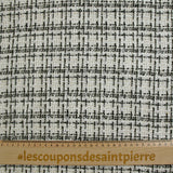 Tweed de poliéster Lurex Margaret Black