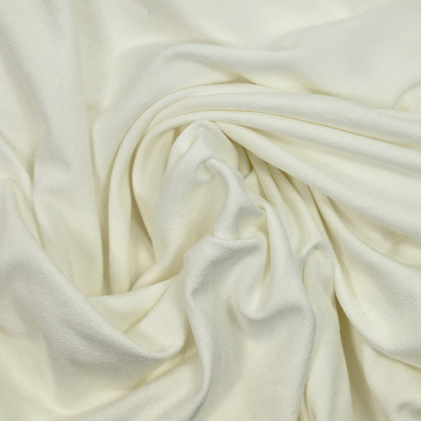 Jersey de coton moyen blanc cassé