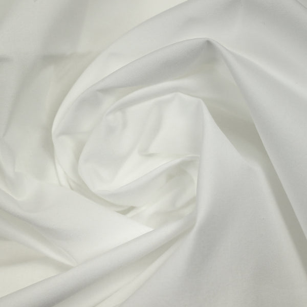Popeline de coton blanc