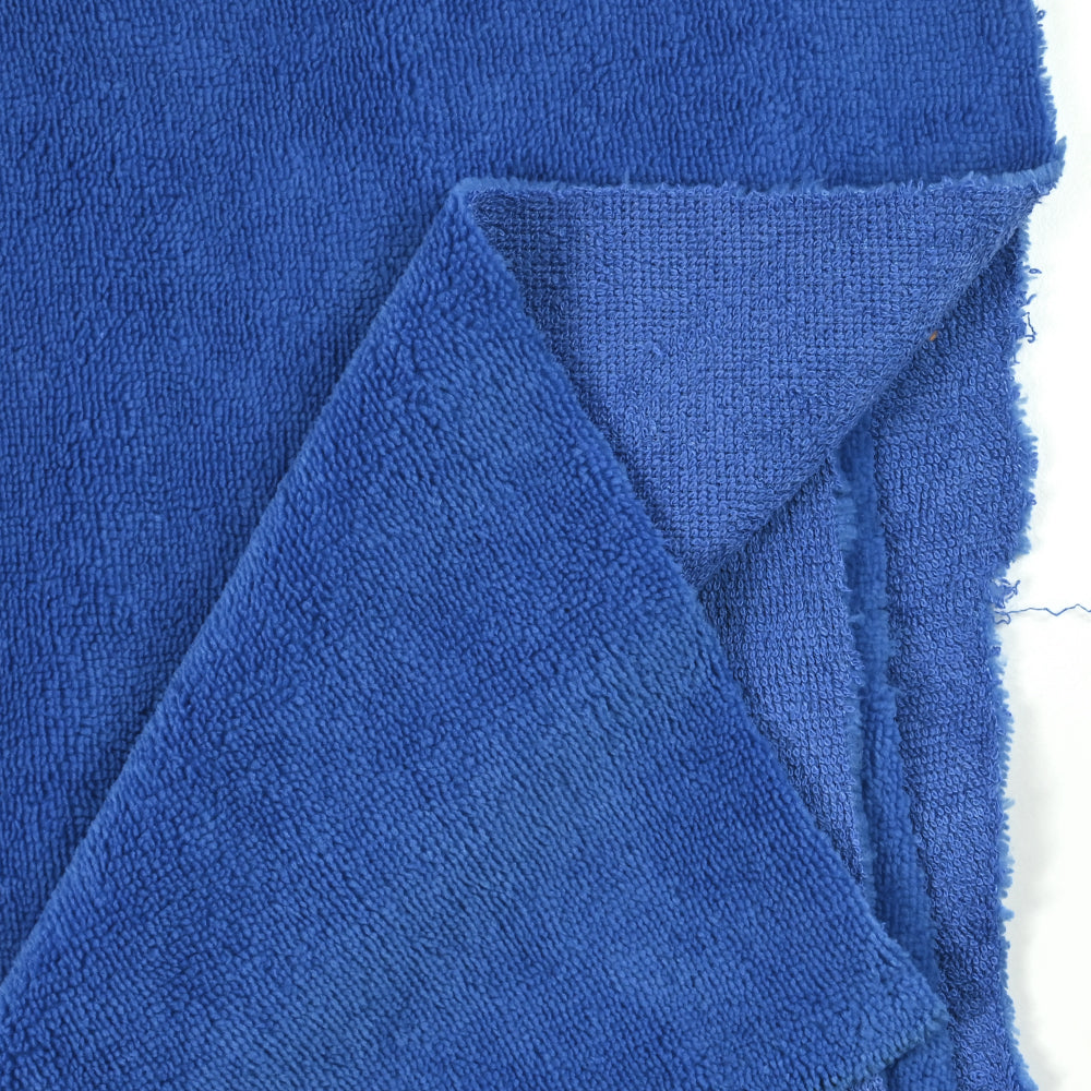 Tissu Bleu Broché Français - Lot De 4 Bandes Total 5,90m - Loisir Créatif Et Couture