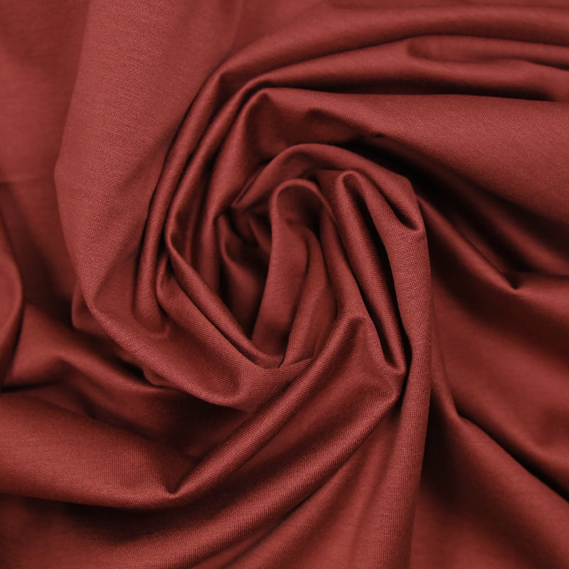 Jersey de coton rouge tomette