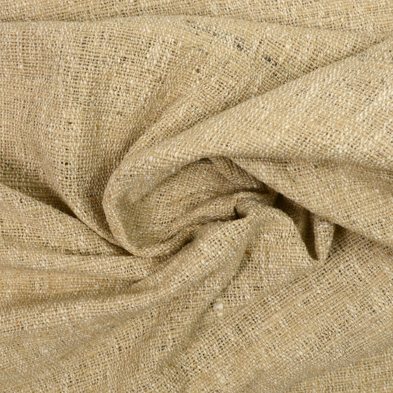 Bourrette de soie N°14 ficelle et blanc