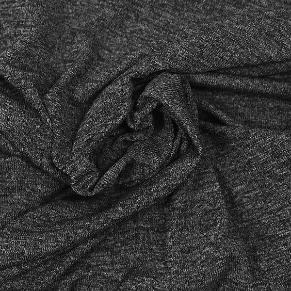 Maille fine polyester gris chiné