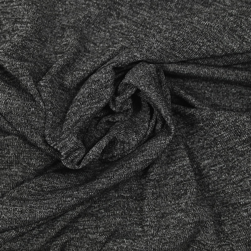 Maille fine polyester gris chiné