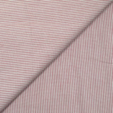 Red striped cotton white background