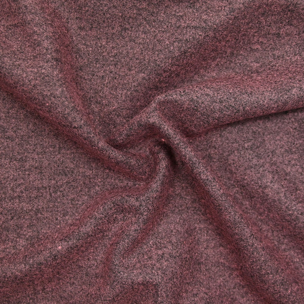 Caban polyester chiné rose