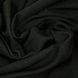 Jersey de coton fin et doux noir