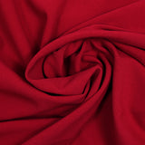 Crêpe sergé polyester rouge carmin
