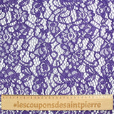 Dentelle festonnée polyester Manon violet