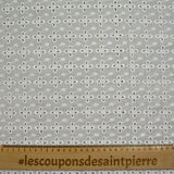 Broderie anglaise Sophie blanc