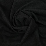 Maille polyester croisillons noir