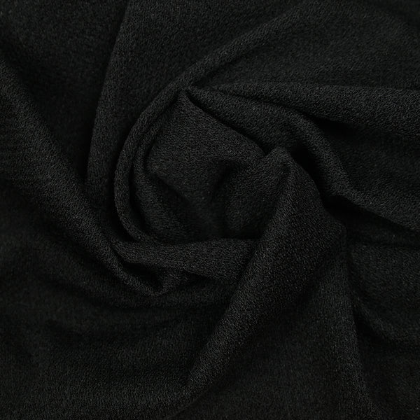Maille polyester croisillons noir