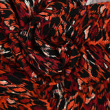 Twill de viscose imprimé Saturne rouge