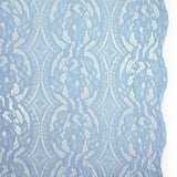 Dentelle festonnée polyester Olga bleu clair