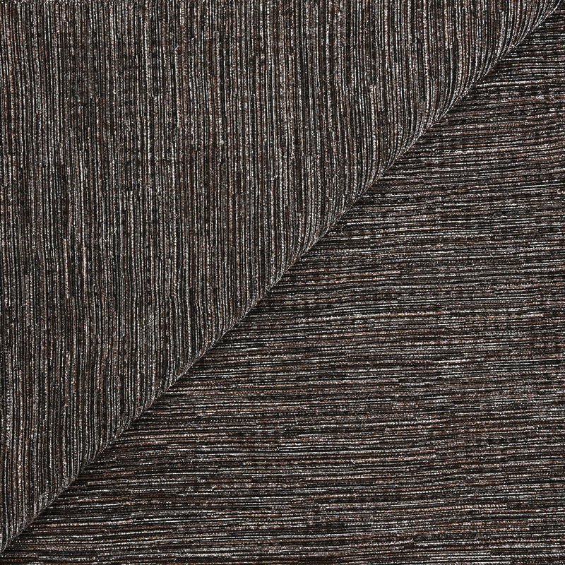 Maille polyester plissée doré et argenté fond noir