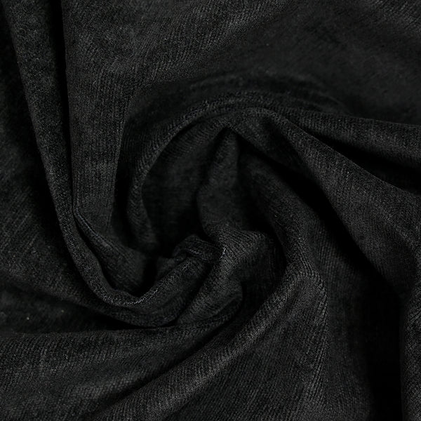 Velours milleraies de coton noir