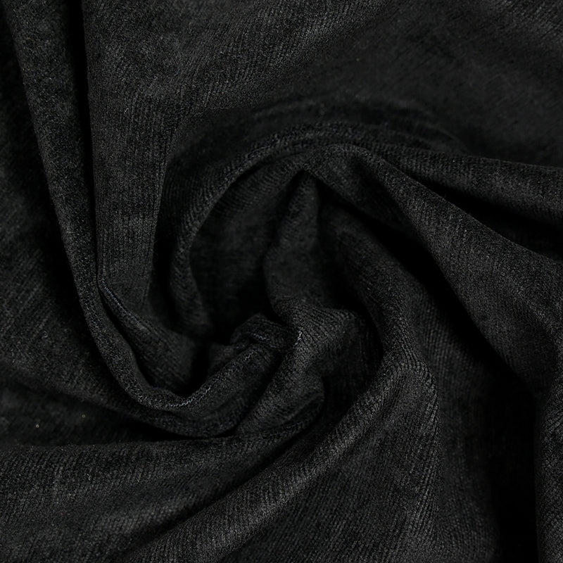 Velours milleraies de coton noir