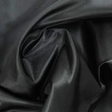 Satin sergé polyester noir